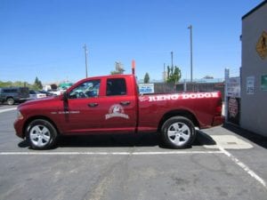 Reno Dodge Rodeo Truck Wrap - Silver State Barricade and Sign Custom Signs