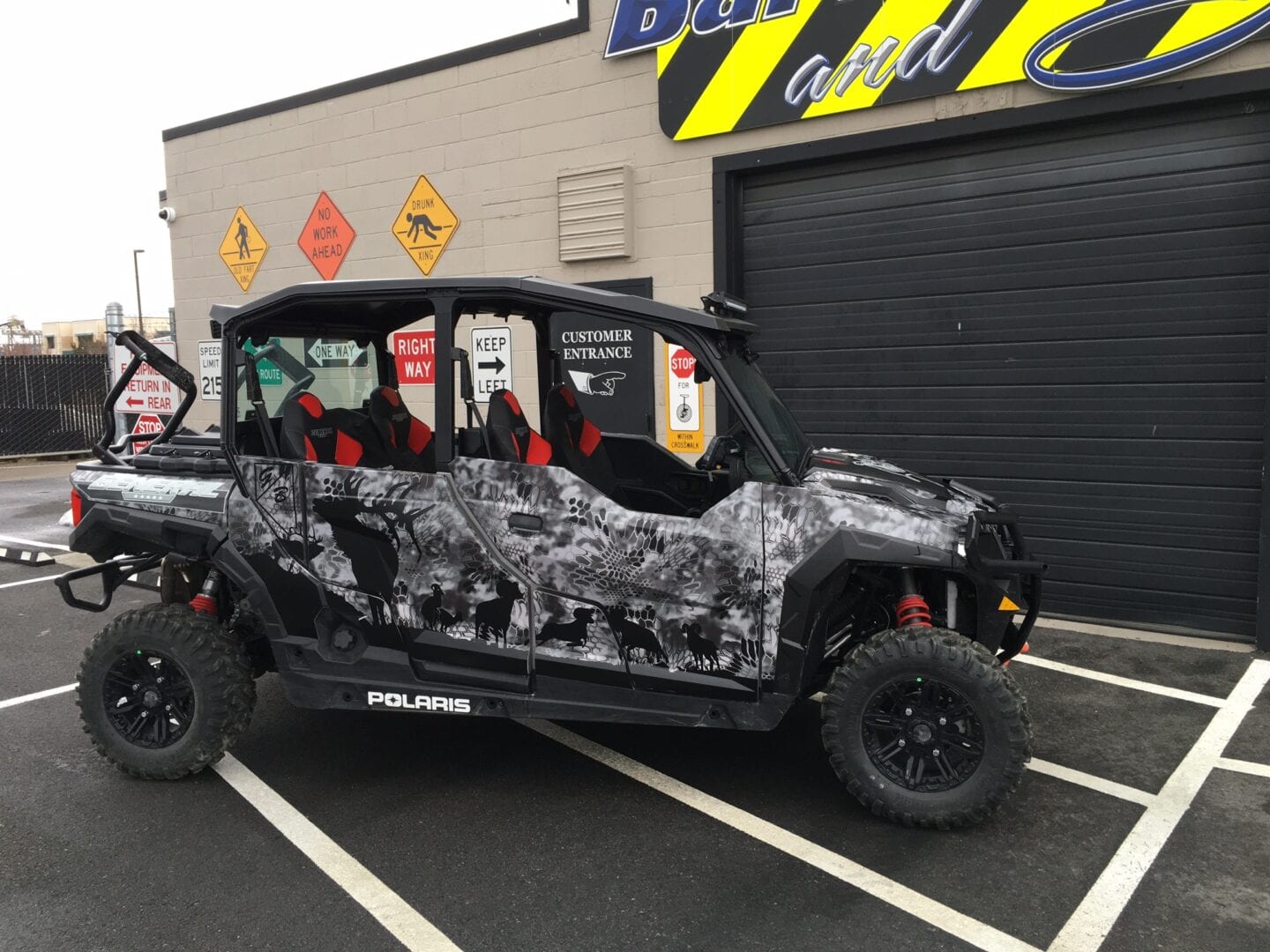 Polaris Go Kart Graphic Wrap - Silver State Barricade and Sign Custom Signs