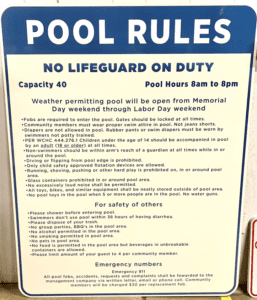 Pool Rules Sign - Silver State Barricade and Sign Custom Signs